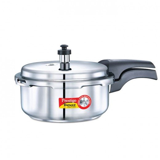 Prestige Stainless Steel Deluxe Pressure Cookers - Alpha Base 2 Lit